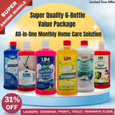 Super Quality 6 - Bottle Value Package All - in - One Monthly Home Care Solution - Unity Market